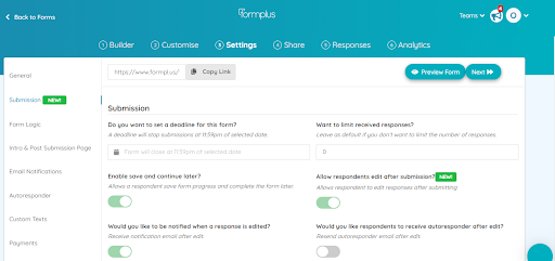 Unique Submission ID, Modify Responses after Submission… Find Out What’s New in Formplus